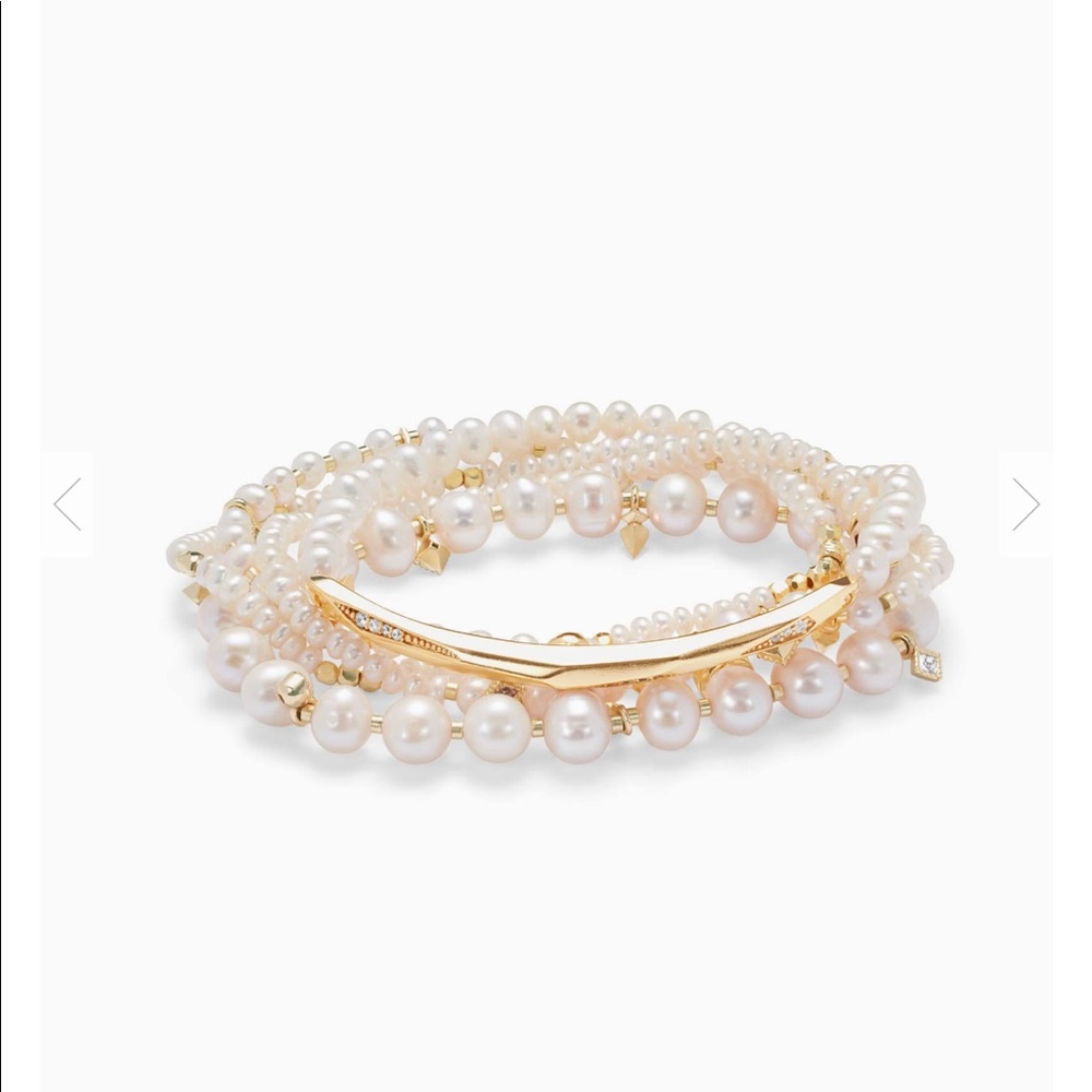 Supak Gold & Pearls Kendra Scott beaded bracelet